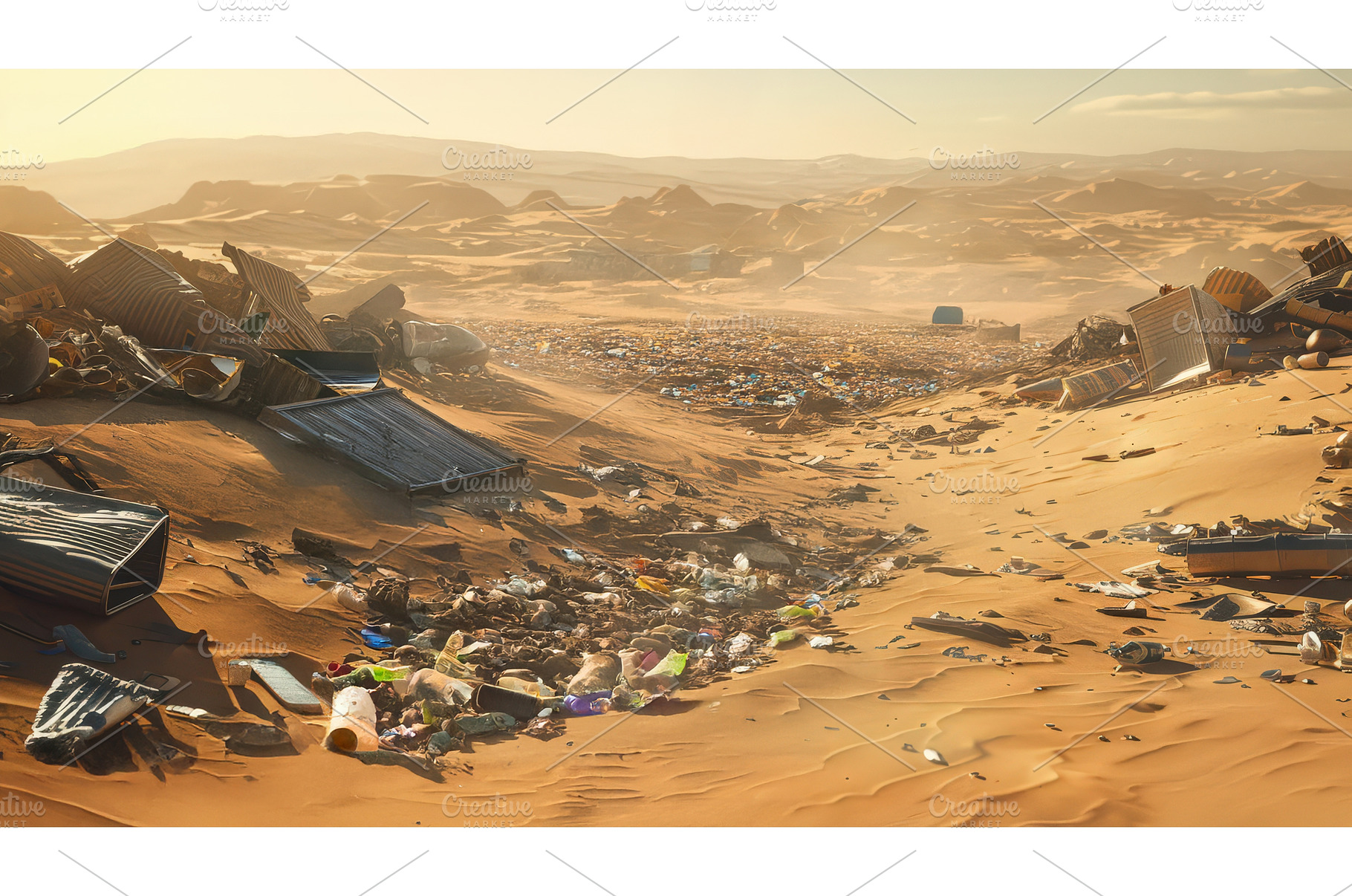Desert Pollution with Scattered, an Industrial Photo by piter.goskov