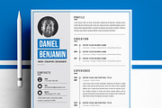 Resume Template for Word, CV Resume, a Resume Template by ResumeInventor (Thumbnail 1 of 6)