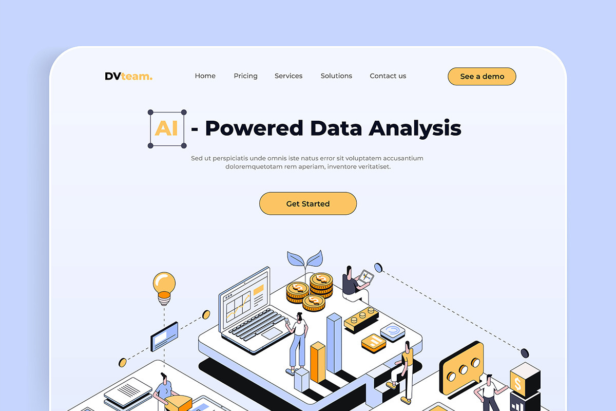 Collection of Landing page templates, a Templates & Theme by Creative Graphics (Photo 2 of 11)