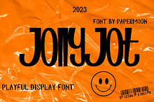 JollyJot Playful Display Font