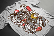Cartoon Vector Tshirt Design Bundle, an Illustration by roach_graphic (Thumbnail 3 of 22)