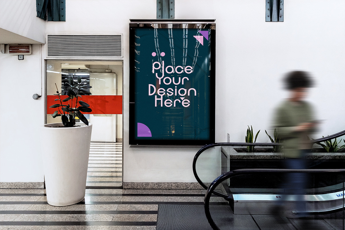 Shopping Mall Billboard Mockup, an Advertising Mockup by smishura (Photo 2 of 3)