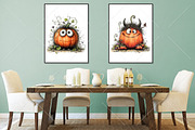 Whimsical Halloween Pumpkin Clipart, a Seasonal Illustration by Canvas Craft (Thumbnail 7 of 10)