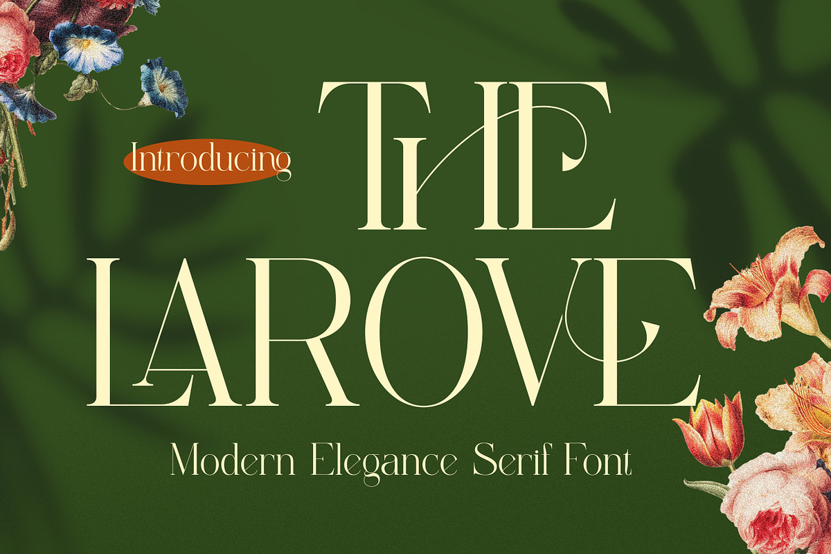 The Larove - Modern Elegant Serif, a Serif Font by Muflieart (Photo 1 of 10)