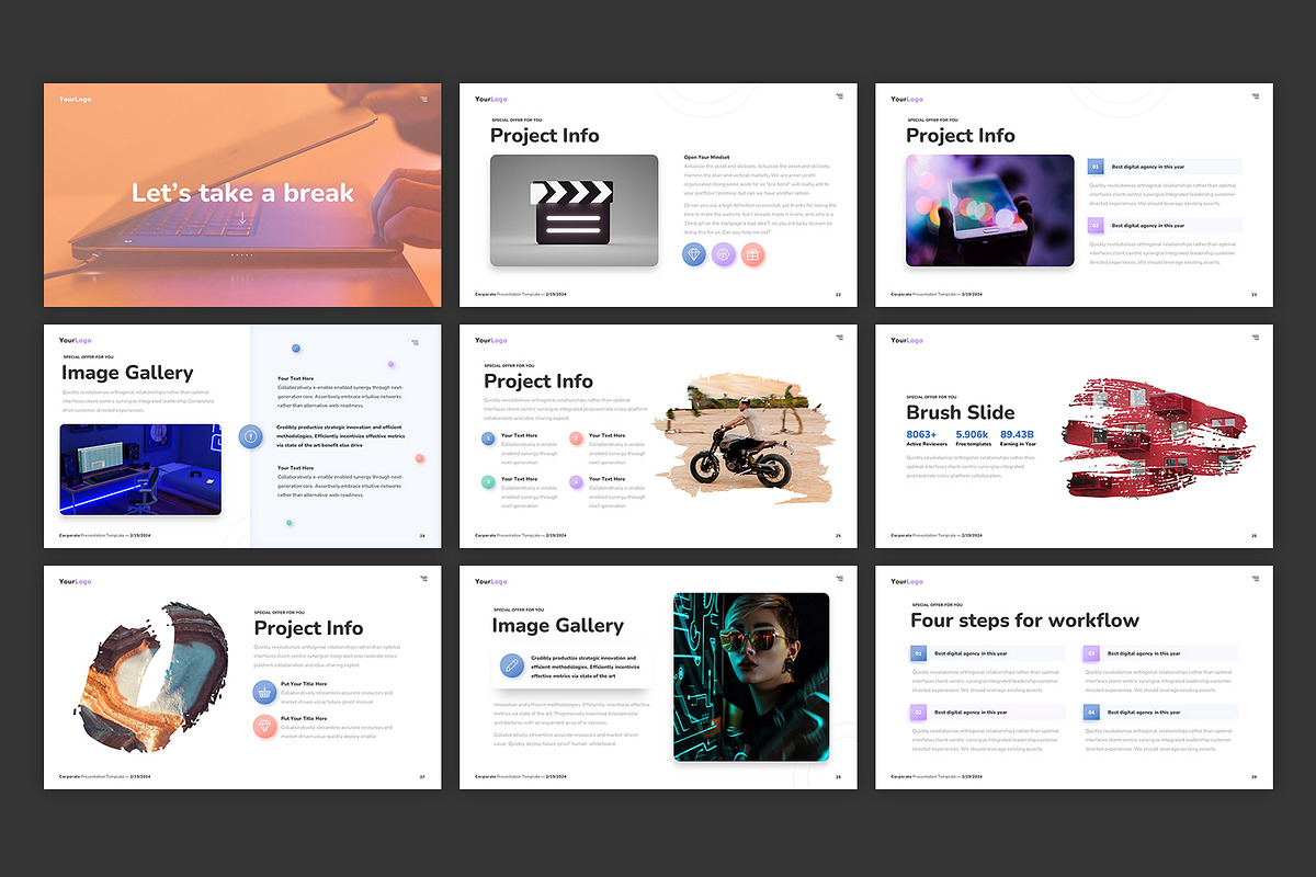 Corporate PowerPoint Presentation Te, a Presentation Template by Pixel_Vision_Store (Photo 4 of 5)