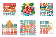 Summer PNG, Faux Yarn Crochet Beach, an Illustration by SinaCreation (Thumbnail 2 of 8)