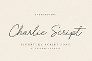 Charlie Script Font, a Script Font by Typebae (Thumbnail 10 of 10)