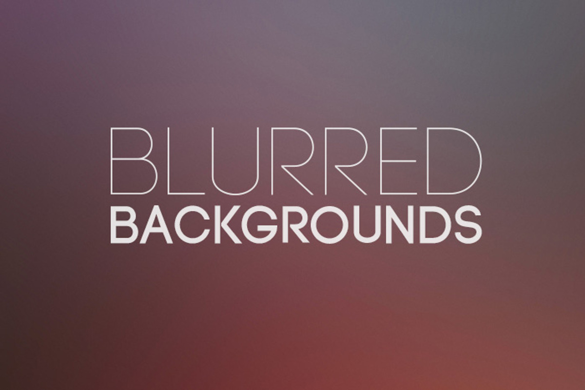 Blurred Backgrounds