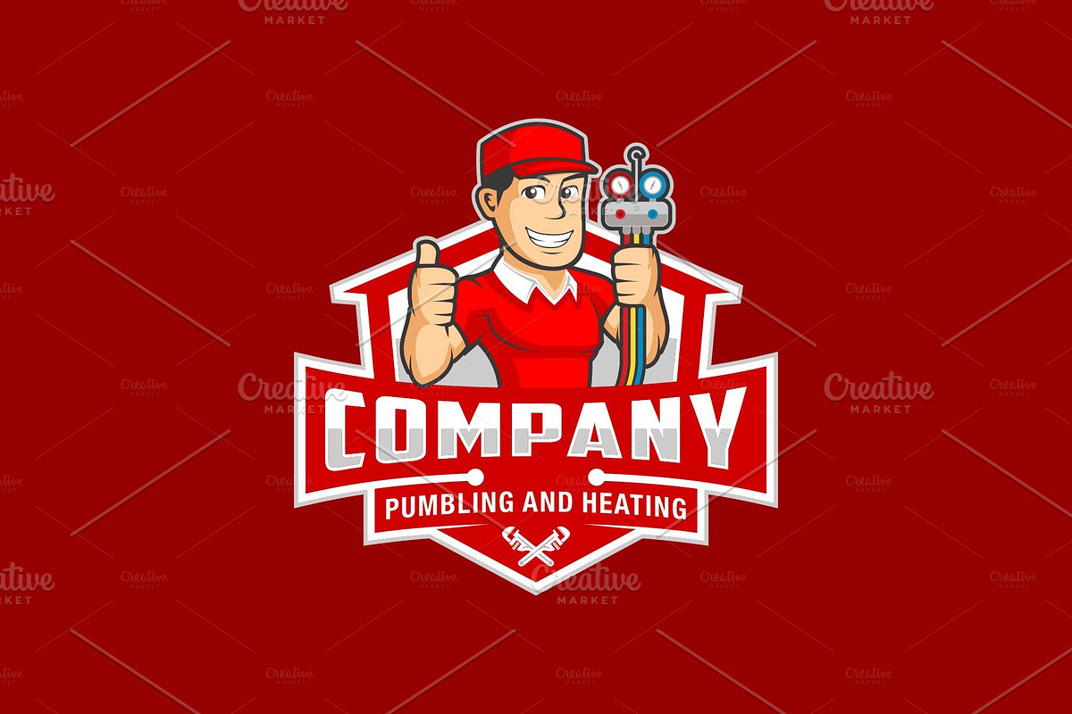 Plumbing Logo Design, a Branding & Logo Template by swarnstudio