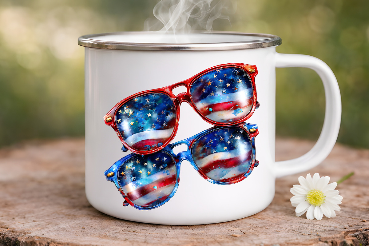 Watercolor 4th Of July Clipart, an Illustration by Digital Artistic99 (Photo 7 of 9)