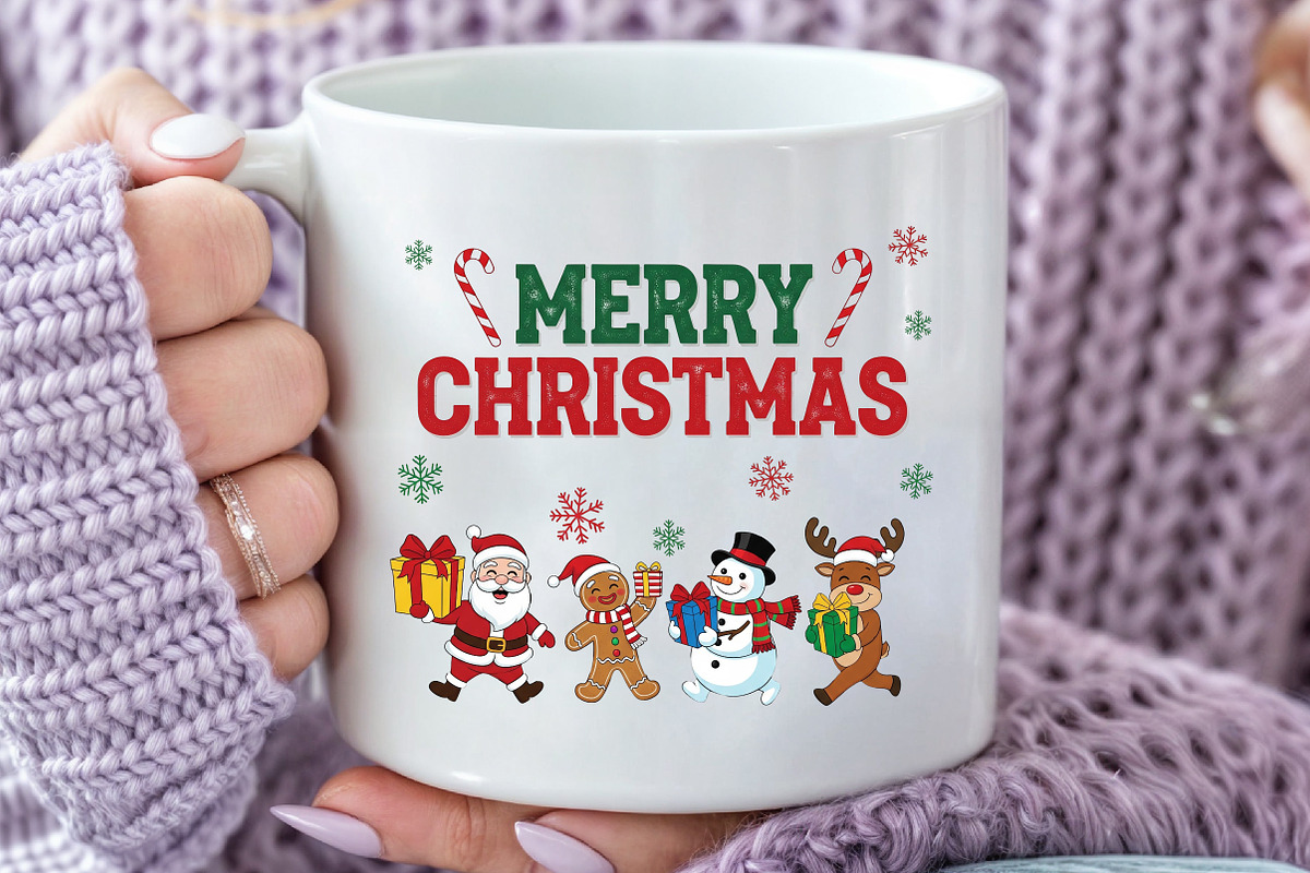 Merry Christmas PNG, an Illustration by Black Bird Studio (Photo 3 of 4)