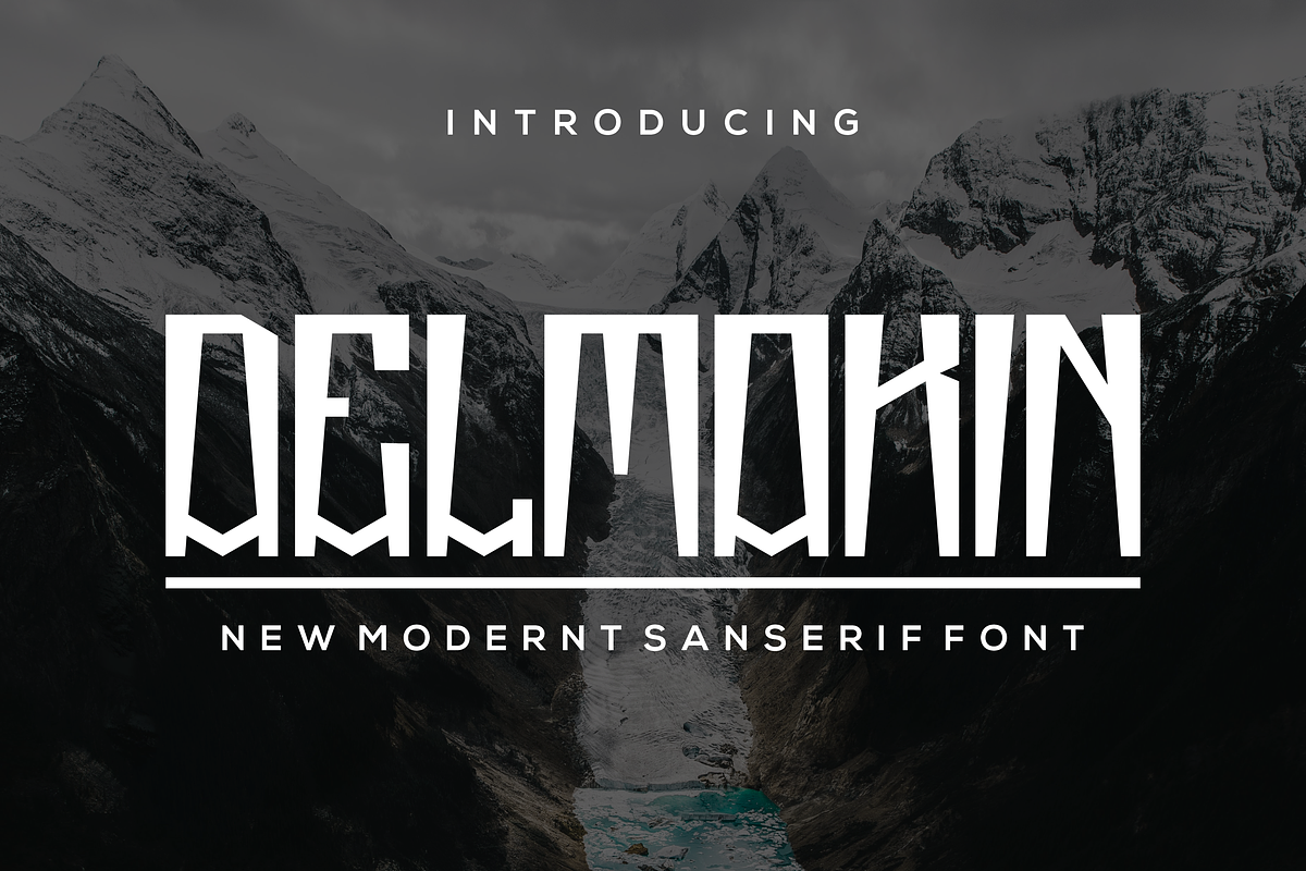 Delmokin-Bold, a Sans Serif Font by riotama85 (Photo 1 of 5)