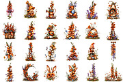 Whimsical Easter Foxglove Clipart, an Illustration by designcity5 (Thumbnail 2 of 5)