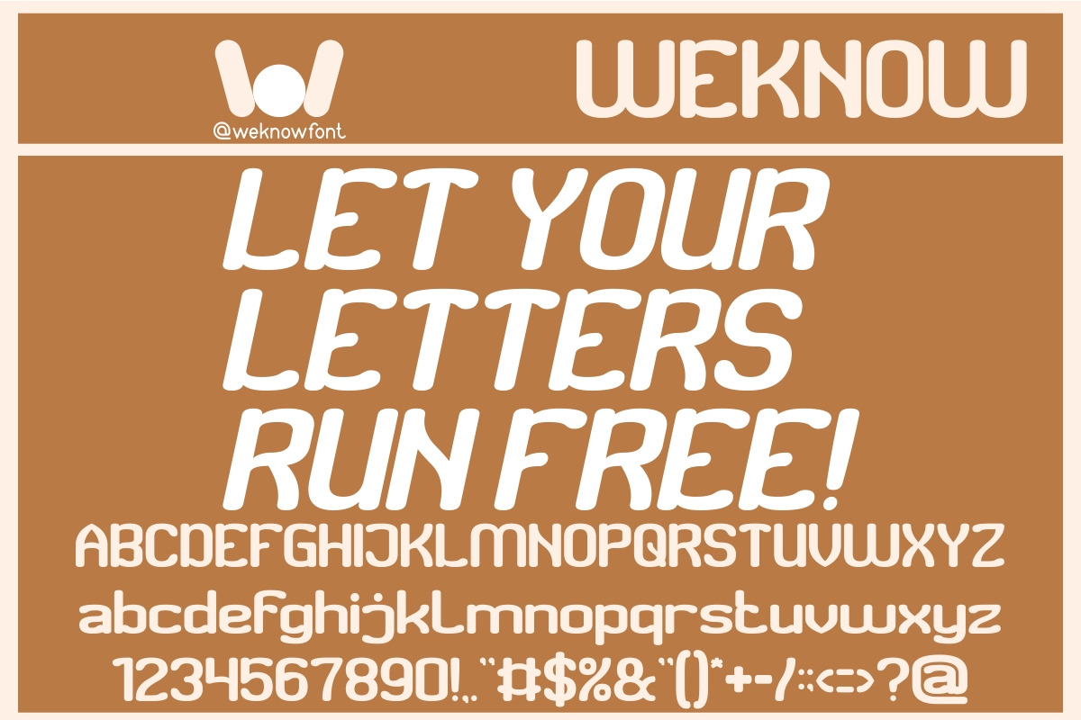 Road Runner font, a Sans Serif Font by weknow (Photo 5 of 8)