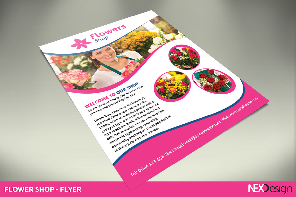 Flowers Shop Flyer - SK, a Flyer Template by UNIK Agency (Photo 2 of 5)