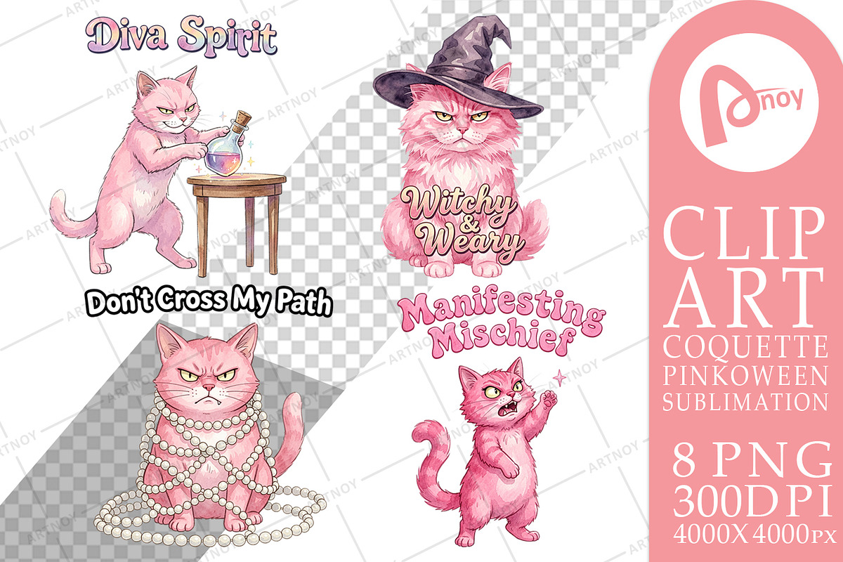 Coquette Pinkoween Sublimation, a Seasonal Illustration by Artnoy (Photo 12 of 18)
