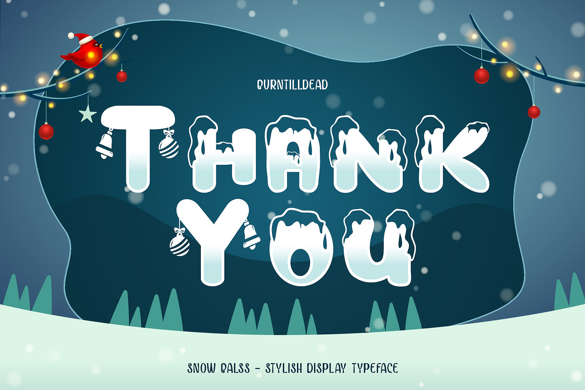 Snow Bells, a Symbol Font by Burntilldead (Photo 11 of 11)