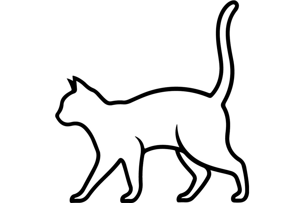 Cute Cat Silhouette Vector Mega, an Animal Illustration by Designer_Momina (Photo 23 of 31)