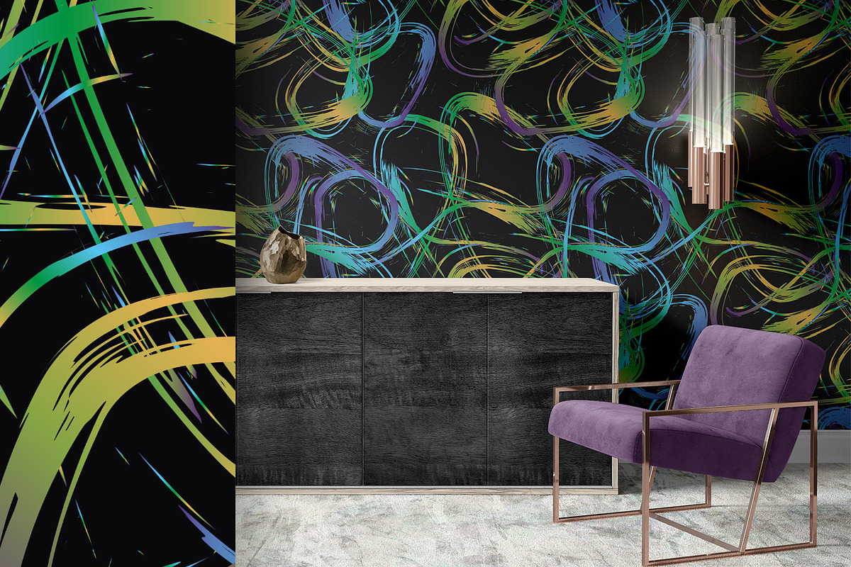 Colorful Paint Traces, a Wallpaper Graphic by MalyskaStudio (Photo 9 of 13)