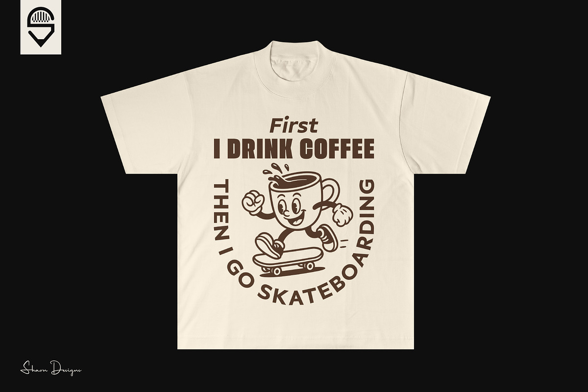 Retro Coffee Cup Character, a Graphic by shaondesigns (Photo 4 of 4)