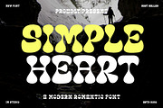 Simple Heart, a Sans Serif Font by IM Studio (Thumbnail 1 of 5)