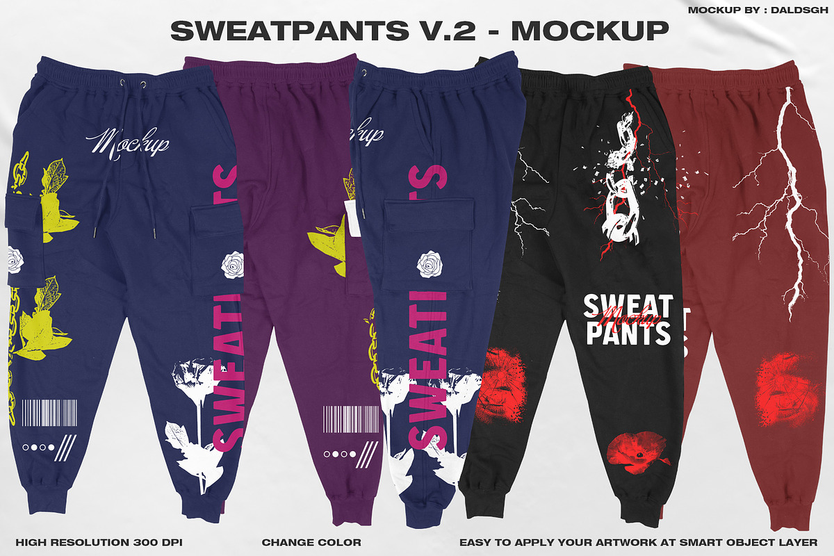 SWEATPANTS V.2 - MOCKUP, a Bottom Mockup by DaldSgh (Photo 1 of 15)