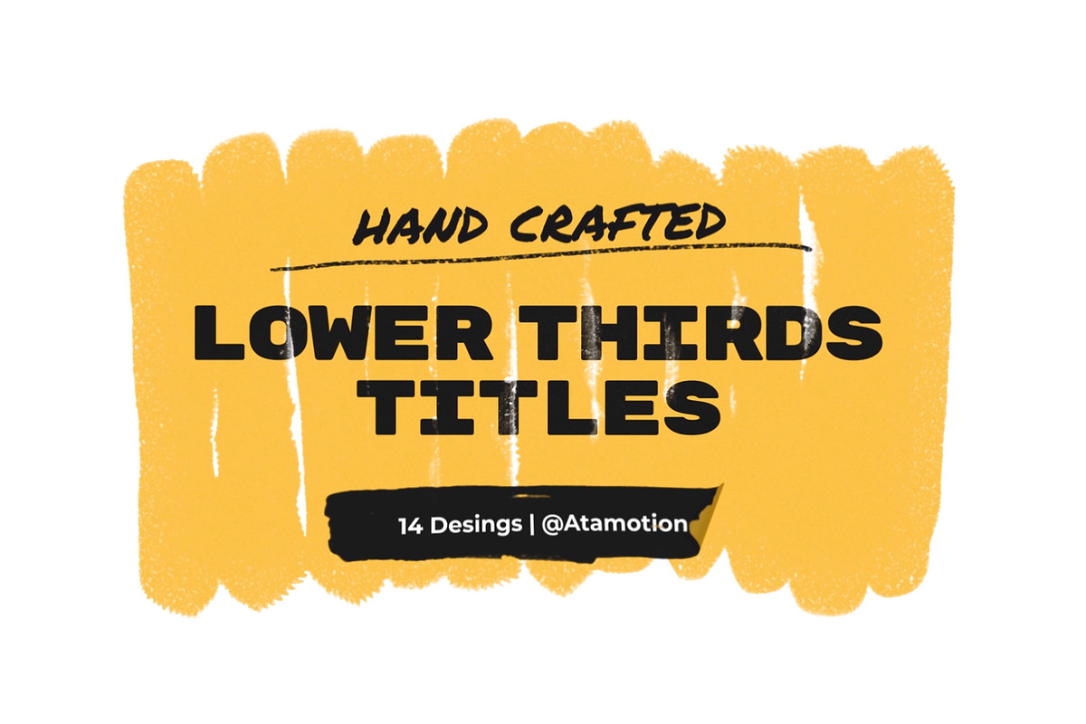 14 Brush Titles - Final Cut Pro, a Templates & Theme by Atamotion (Photo 8 of 12)