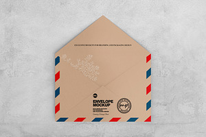 Kraft Envelope And 4x6 Card Mockups