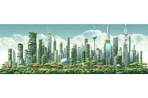 AI Generated Panoramic Illustration