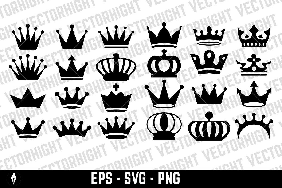 Set of crown icons, an Object Graphic by Vectorhight (Photo 2 of 3)