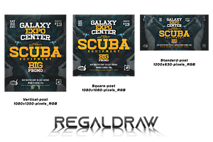 Scuba Sport Flyer, a Flyer Template by regalDRAW