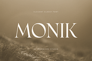 Monik - Elegant Classy Font, a Serif Font by Sensatype (Thumbnail 1 of 15)
