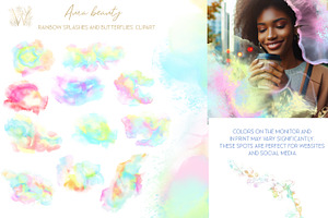 Aura Beauty, Abstract Rainbow, a Texture Graphic by WonderWonder
