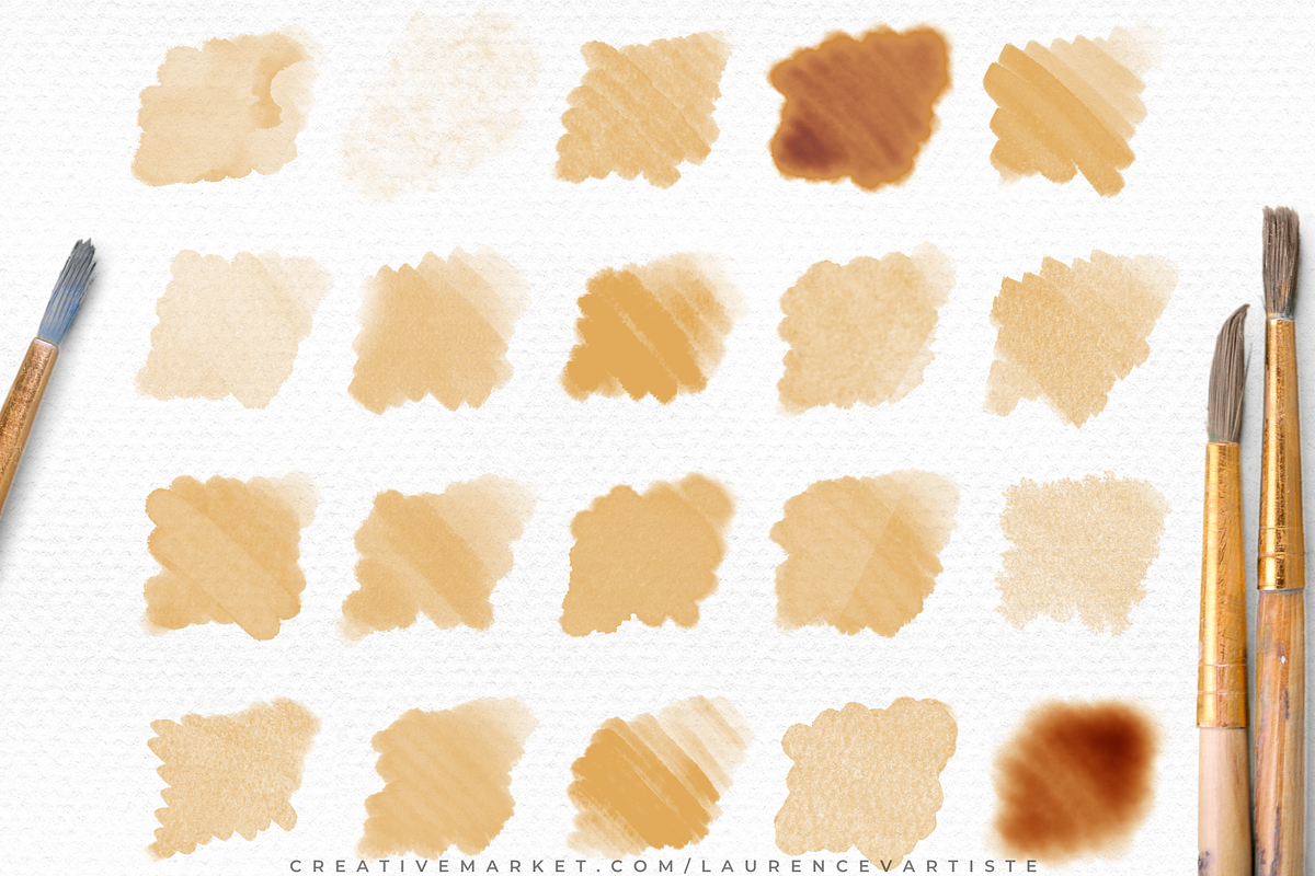 Procreate Watercolor Brushes, a Brush Add-On by LaurenceVArtiste (Photo 8 of 8)