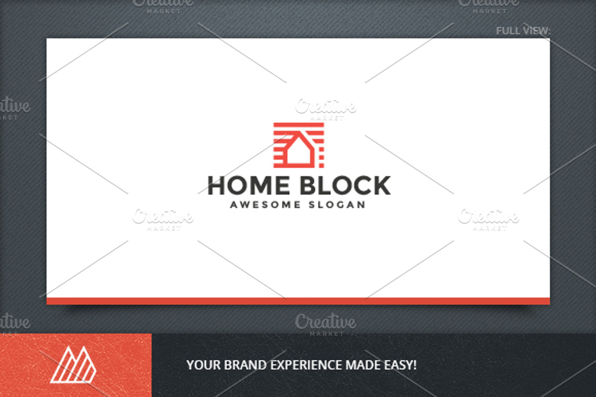 Home Block Logo Template, a Branding & Logo Template by Mantas Bac (Photo 2 of 4)