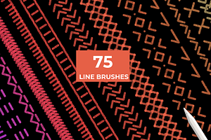 Linear brushes patterns Procreate