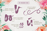 The Treasured Years Font Duo + Bonus, a Script Font by Sam Parrett (Thumbnail 6 of 7)