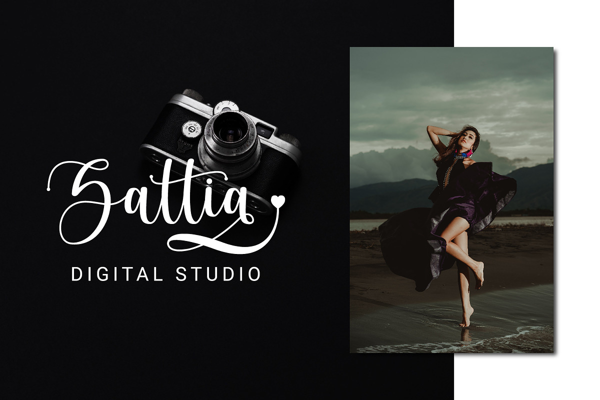 Hello Cattia | Calligraphy Sricpt, a Script Font by JprintStudio (Photo 2 of 7)