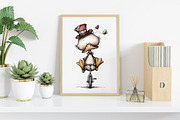Whimsical Geese Clipart Bundle, an Illustration by Canvas Craft (Thumbnail 7 of 7)