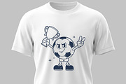 Vintage Soccer Ball Mascot, a Sport Illustration by Vector Kitchen by Zoljo (Thumbnail 3 of 3)