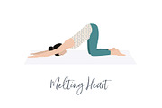 Yin Yoga postures bundle, an Illustration by Sunnyfields (Thumbnail 2 of 4)