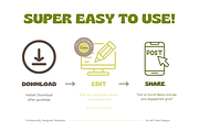 Groovy Green Instagram Templates Set, a Social Media Template by Hell Yeah Designs (Thumbnail 8 of 11)