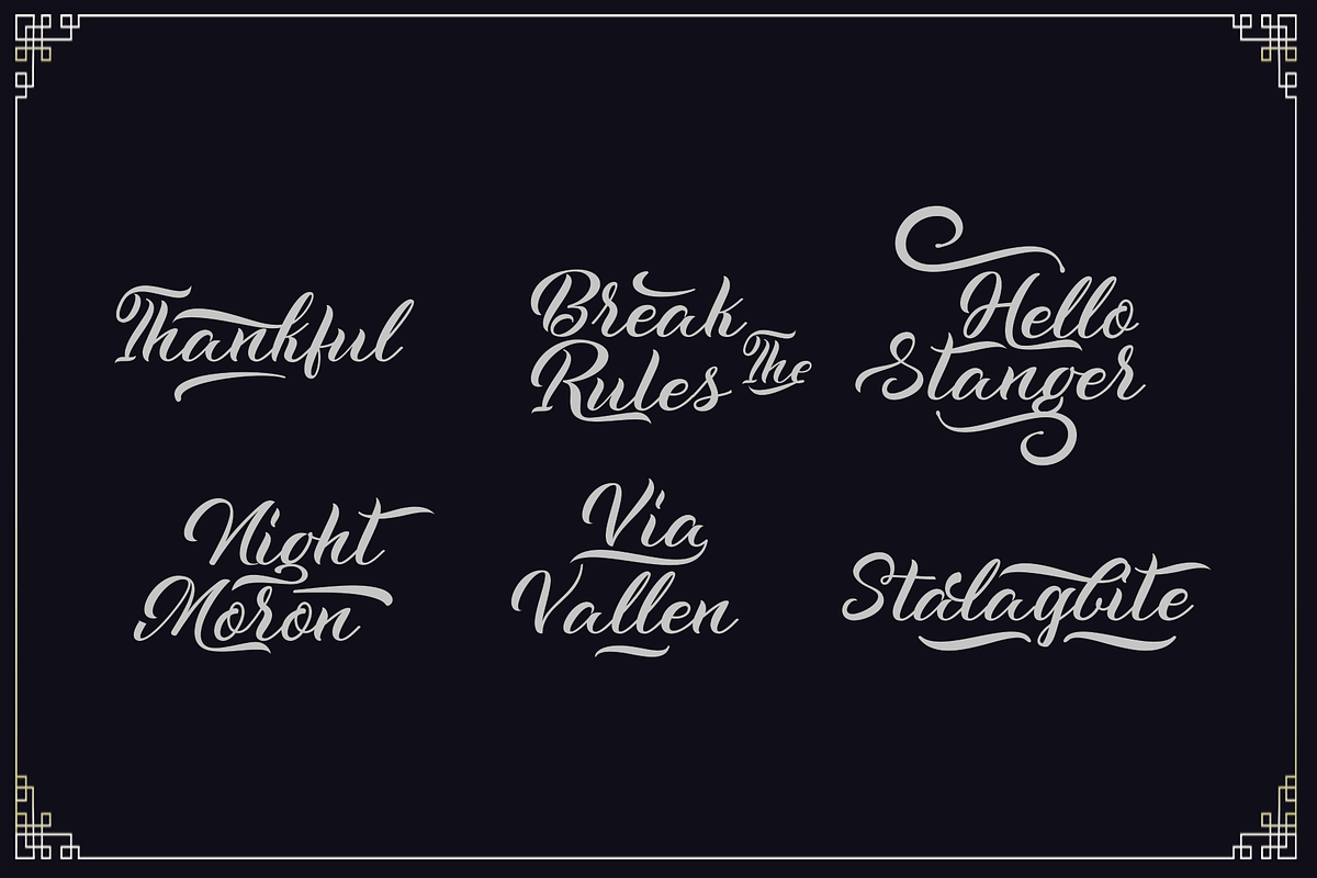 The Malagano, a Script Font by Deniz86 (Photo 6 of 12)
