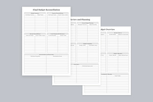 Budget Planner Pages Set V-15