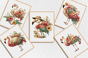 Whimsical Summer Flamingo Clipart, a Seasonal Illustration by Rose Art (Thumbnail 7 of 7)