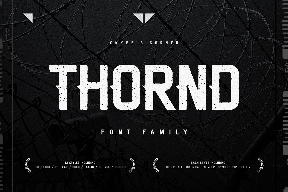 THORND - Sans Serif Font Family, a Sans Serif Font by Ckybe's Corner (Photo 1 of 9)