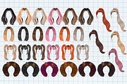 Hairstyles clipart 30 PNG, an Illustration by Illustrator Space (Thumbnail 2 of 6)
