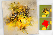 Splatter Watercolor Photoshop Action, an Action Add-On by GorynArt (Thumbnail 8 of 20)