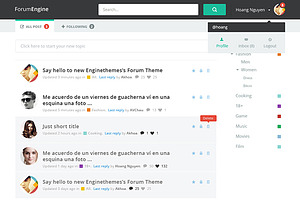 ForumEngine, WordPress Forum Theme