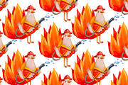 Firefighter Goose Clipart Set, a Technology Illustration by the_myro (Thumbnail 11 of 13)